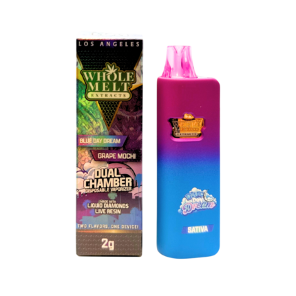 WholeMelt 2G dual chamber disposable vape live diamond extract device
