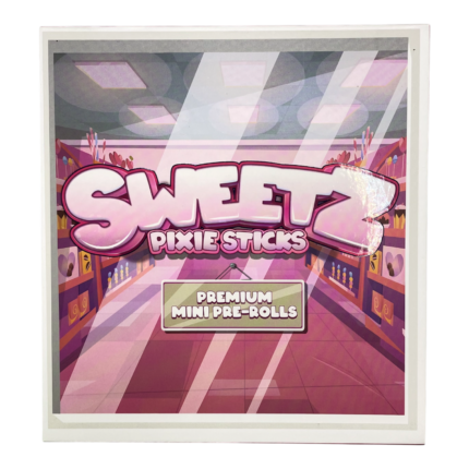 Sweetz Pixie Sticks infused mini prerolls 5 pack tins box of 20