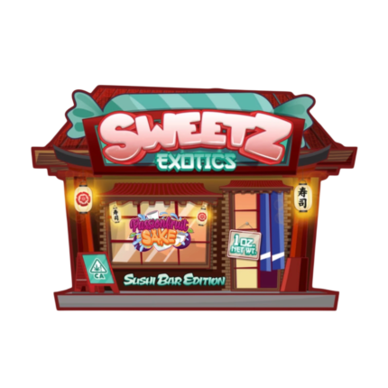 Sweetz Exotics Sushi Bar Edition 1 oz Packaged Flower Cali Distro