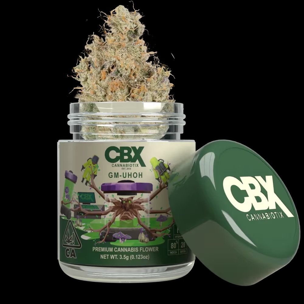 IMG_0878 CBX 3.5g GM-UHOH GMO Garlic Cookies premium indoor flower jar