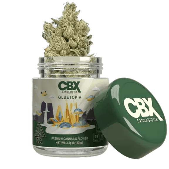 IMG_0883 CBX 3.5g Gluetopia premium indoor flower eighth jar