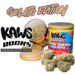 Kaws Moonrocks Gelato Edition 1oz infused flower jar
